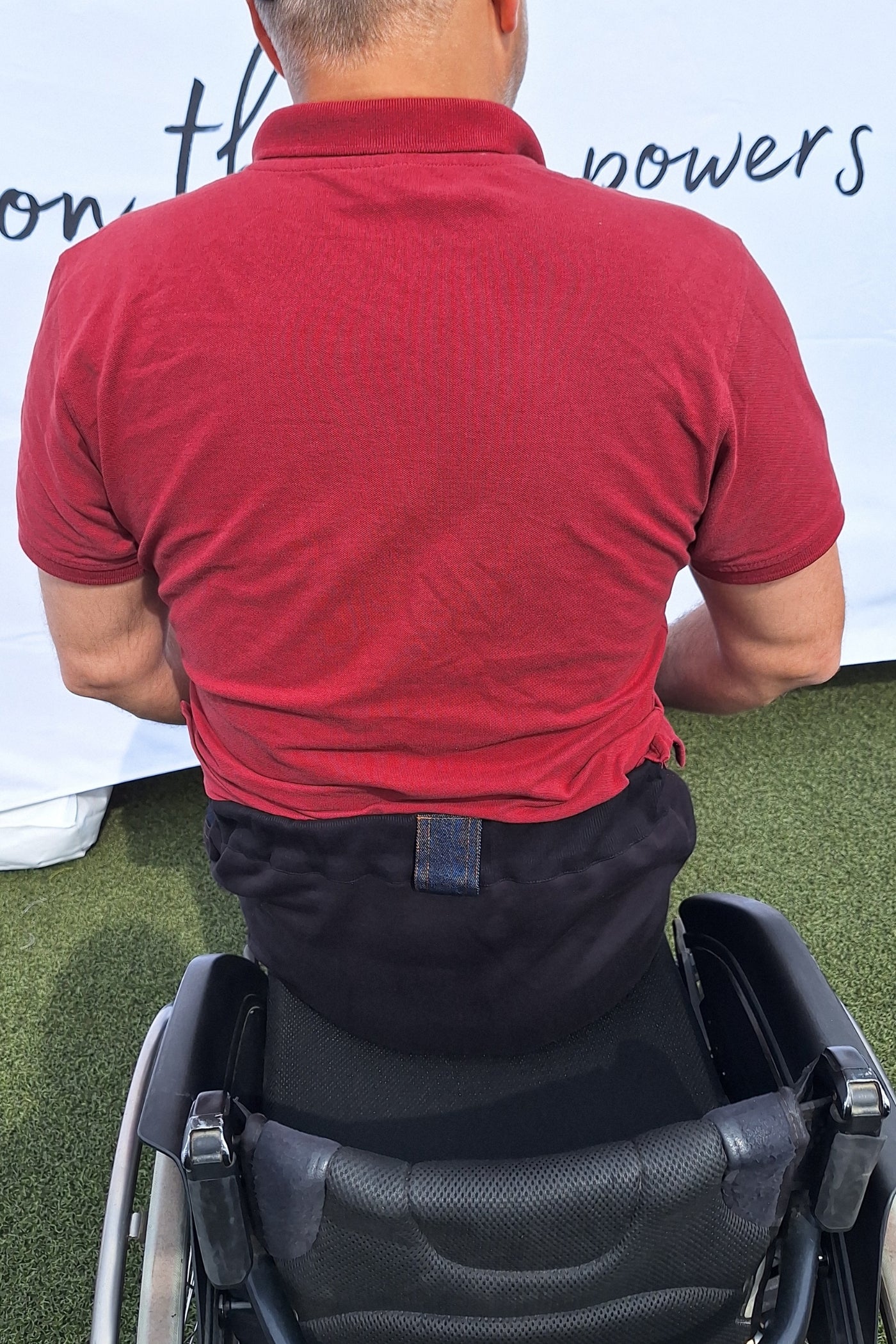 Men's wheelchair adaptive jeans with drop down front 100% cotton