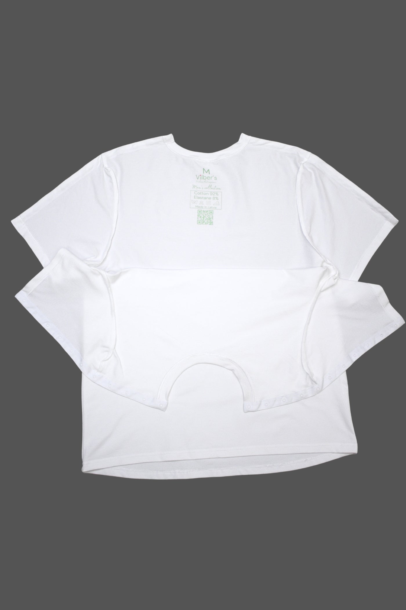 Men's adaptive T-shirt with openable shoulders