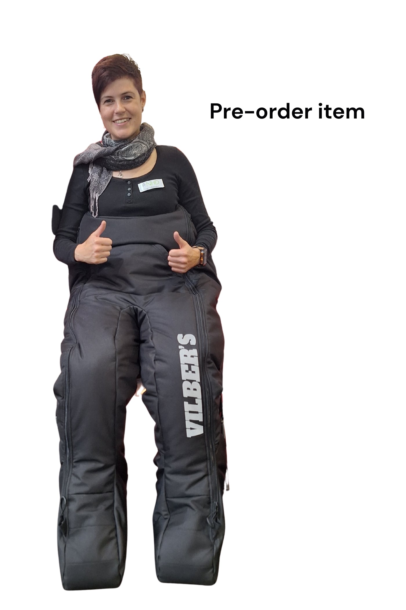 Last batch this season! Ships end of January! Wheelchair separate leg warm Combi for down to 20°C.