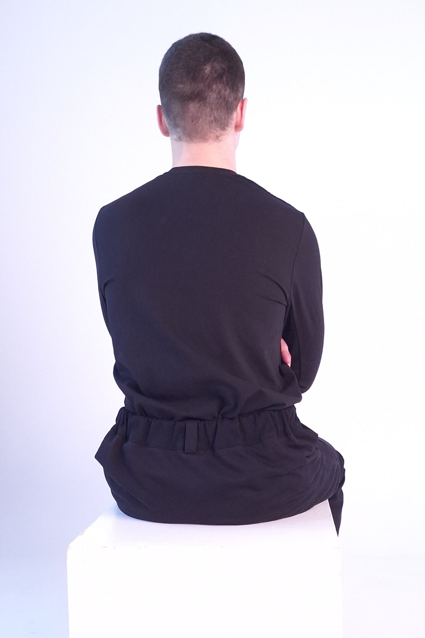 Men's wheelchair adaptive premium sweatpants with drop down front