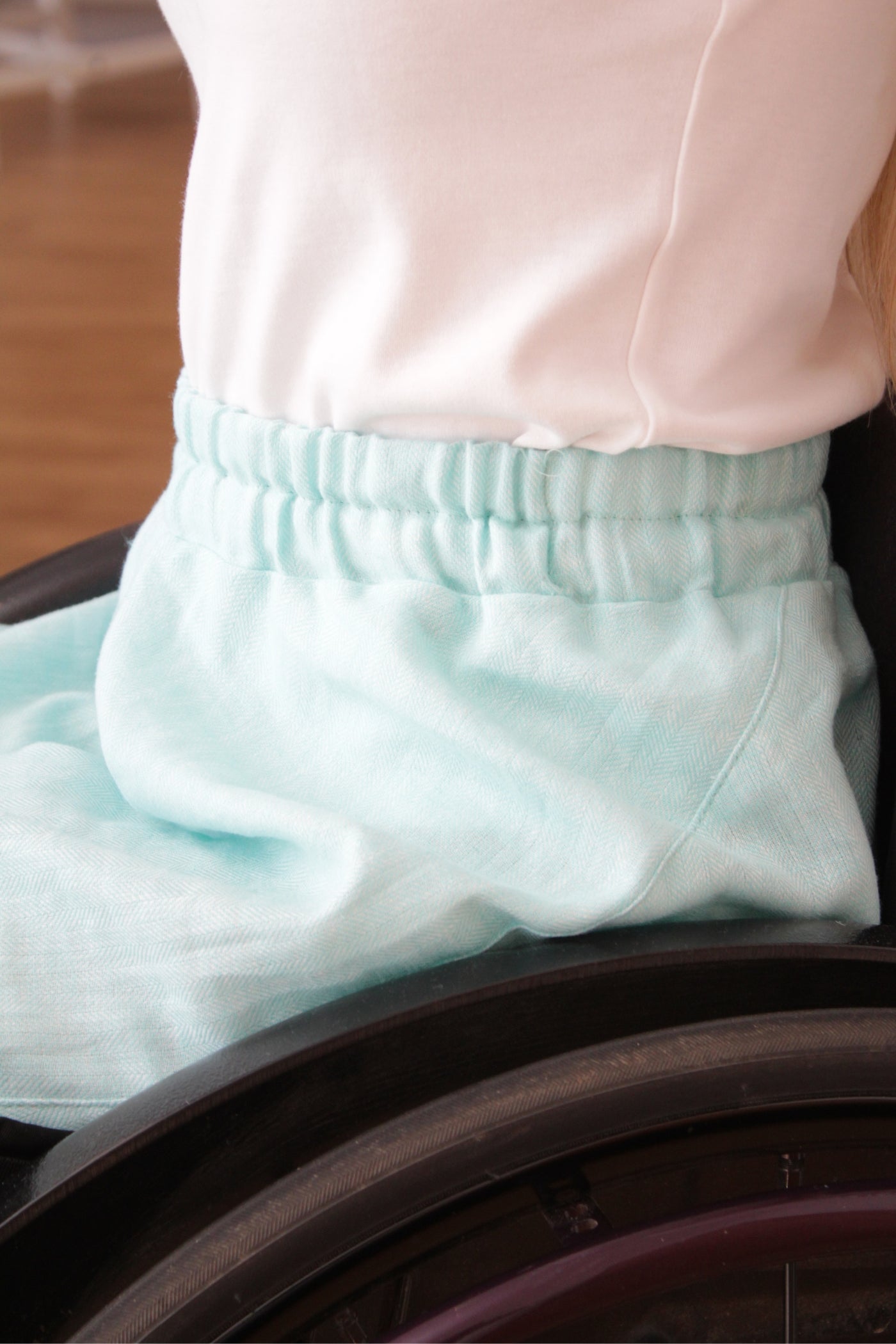 Women's wheelchair summer trousers: 100% Cotton