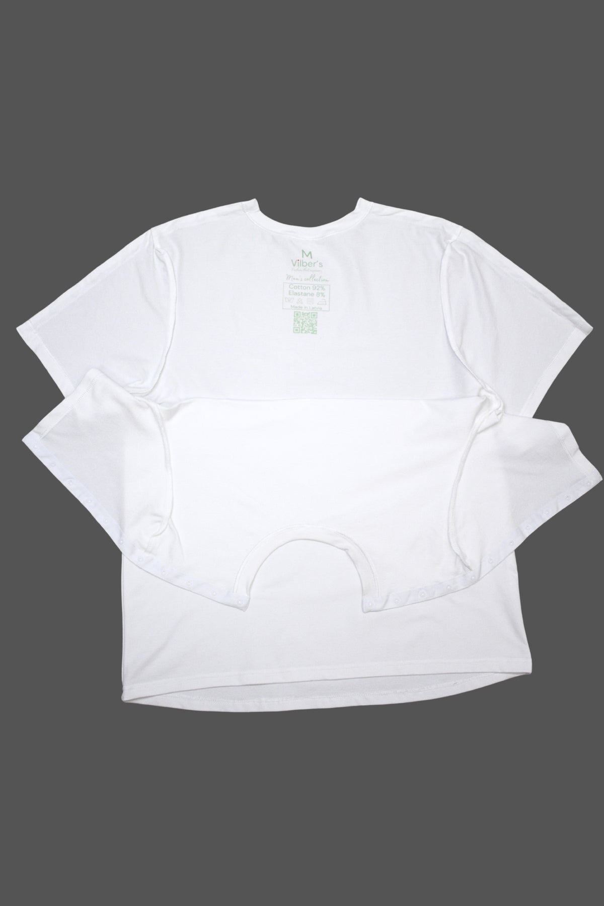 Men's adaptive T-shirt with openable shoulders