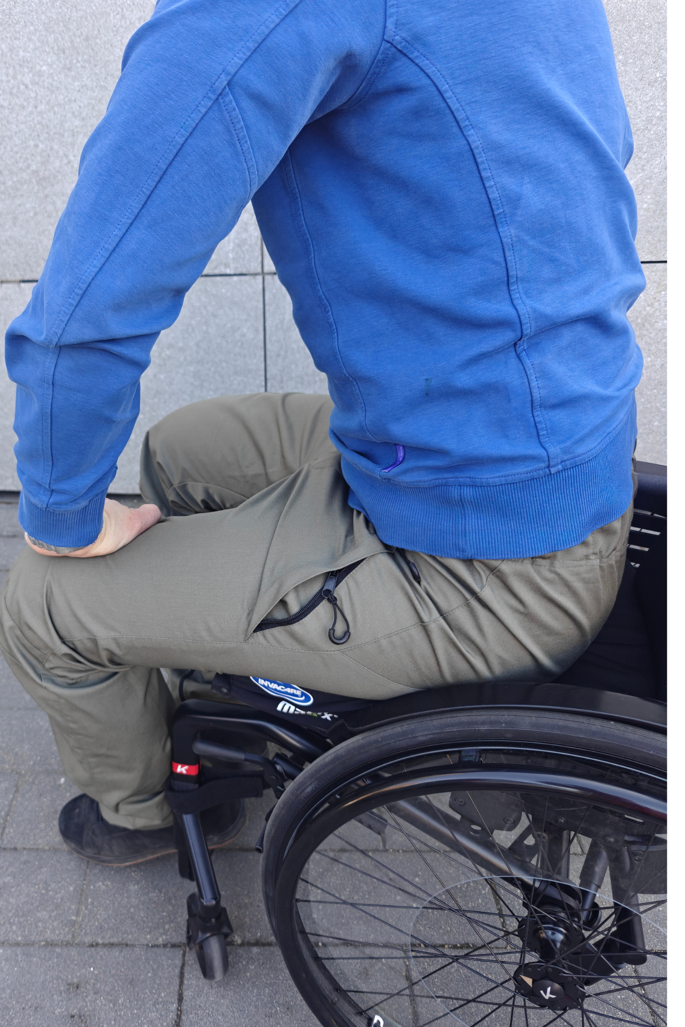 Men's wheelchair adaptive high functionality pants