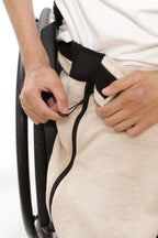Men's wheelchair adaptive premium sweatpants with drop down front