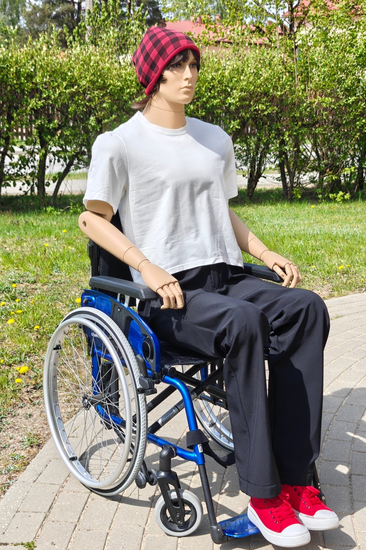 Men's wheelchair adaptive warm softshell trousers