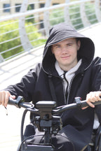 Wheelchair adaptive breathable raincoat