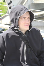 Wheelchair adaptive breathable raincoat