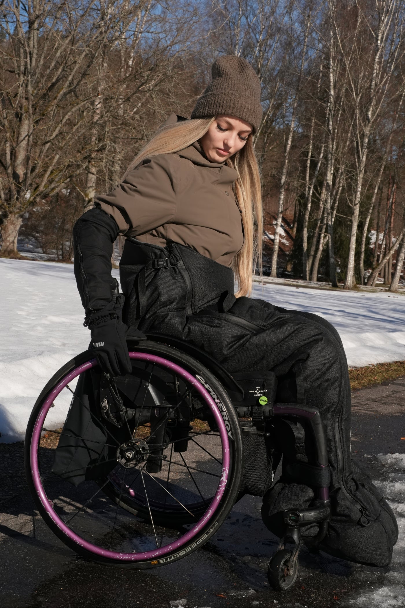 Racer Extreme Pro wheelchair footmuff for extreme weather and wintersports
