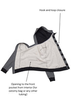 Hoodie for assisted dressing for wheelchair users