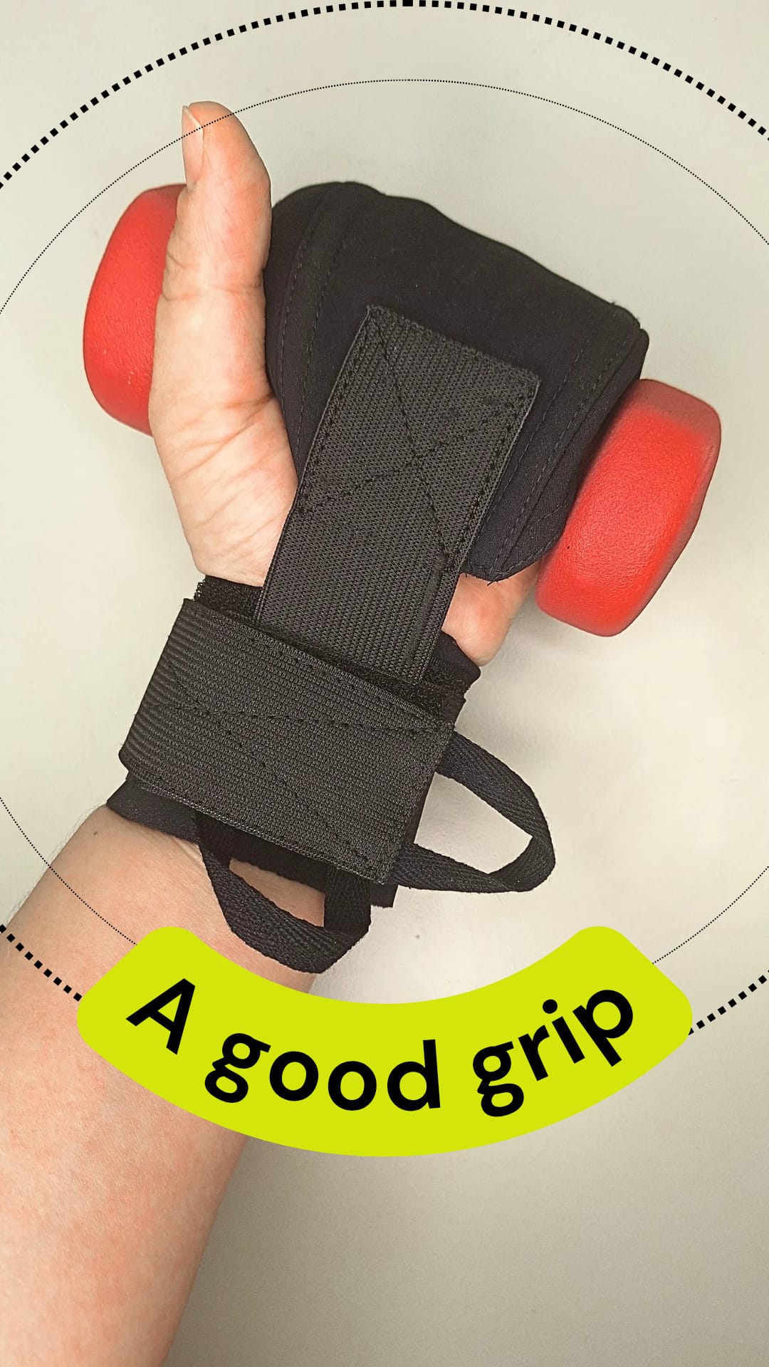 Grip enhancers with extra wrist band (pair)