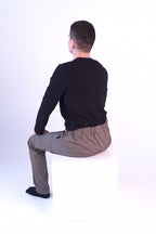 Men's wheelchair adaptive cargo pants with side pockets