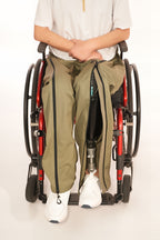 Men's wheelchair adaptive trousers for assisted dressing